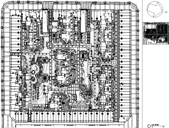 呼和浩特建筑施工图资料下载-[内蒙古]60亿巨资打造城市商业中心广场景观设计全套施工图（国内知名地产开发商）