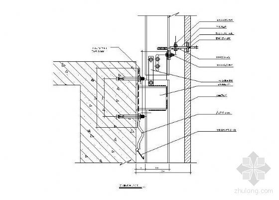 隐框幕墙节点详图集资料下载-石材幕墙节点详图集