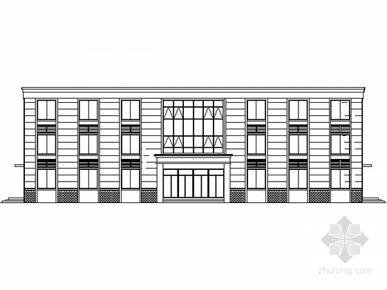 小型办公楼装修效果图资料下载-某五层小型办公楼建筑施工图