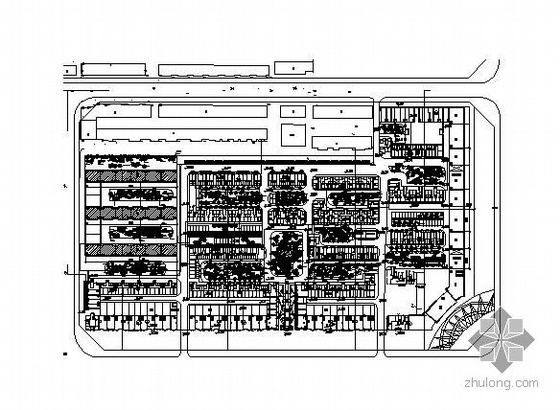 居住小区规划方案成图系列（三）资料下载-某住宅小区房地产室外规划图