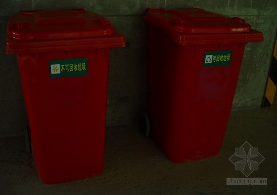 [江苏]高层建筑绿色施工实施规划方案（创鲁班奖）-垃圾分类箱 