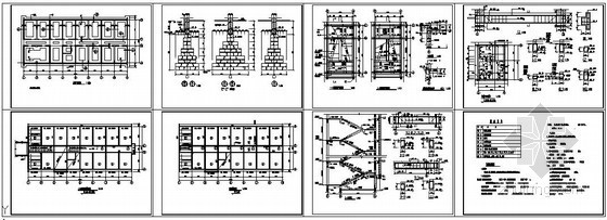 5层学校图纸资料下载-某5层学校办公楼砖混结构设计图