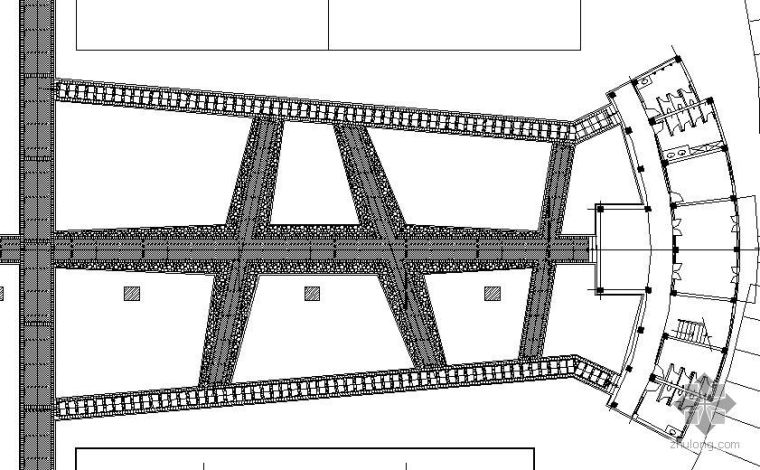 公园花瓣入口广场的设计资料下载-某公园管理入口广场设计图