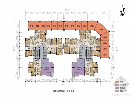 [四川]新古典风格住宅小区规划设计方案文本（知名设计院）-新古典风格住宅小区规划设计方案平面图