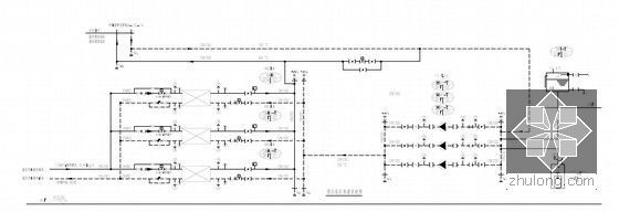 [江苏]410米商业综合体空调通风及防排烟设计图（含动力设计 暖通配电）-热源系统图