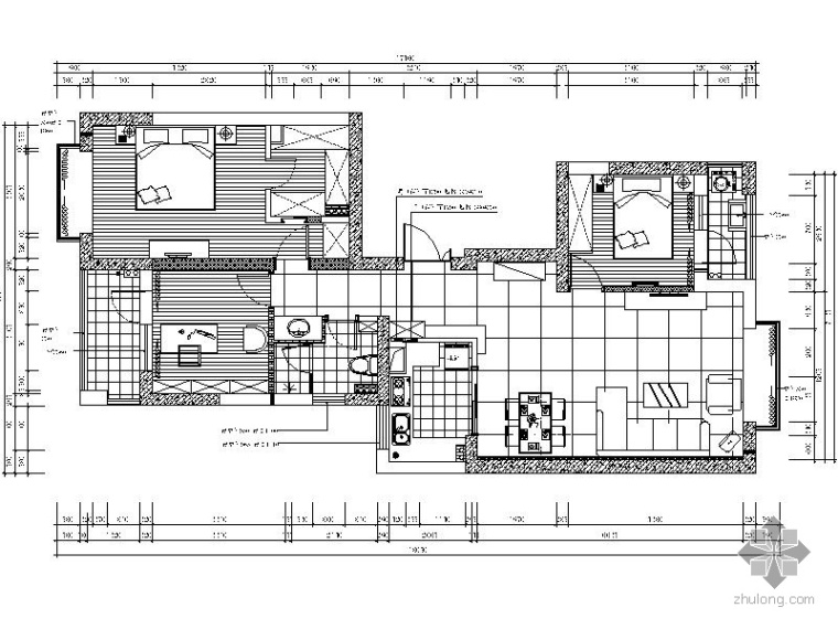 91平现代三居室内装修图资料下载-现代时尚三居室内装修图