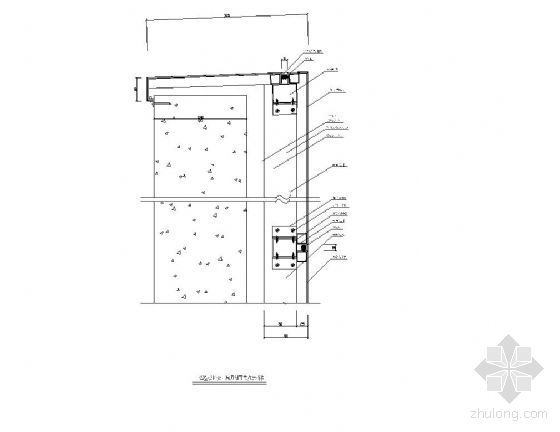 干挂铝塑板结点图资料下载-铝塑板封女儿墙顶剖面节点图