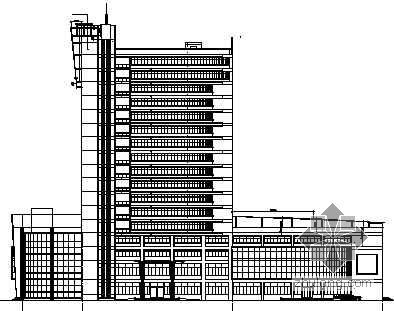 现代高层办公楼建筑效果图资料下载-某高层办公楼建筑施工图