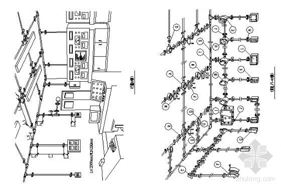 金属线槽配线安装图集资料下载-金属管配线安装CAD图集