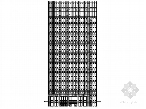 上海市建筑施工资料下载-[上海]某二十一层办公楼建筑施工图