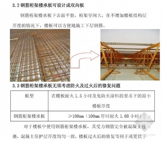 钢筋桁架板施工技术交底资料下载-钢筋桁架楼承板方案经济分析(丰富图表)