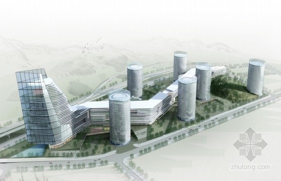 4层产业园建筑设计方案资料下载-[深圳]大型现代风格产业园建筑设计方案文本