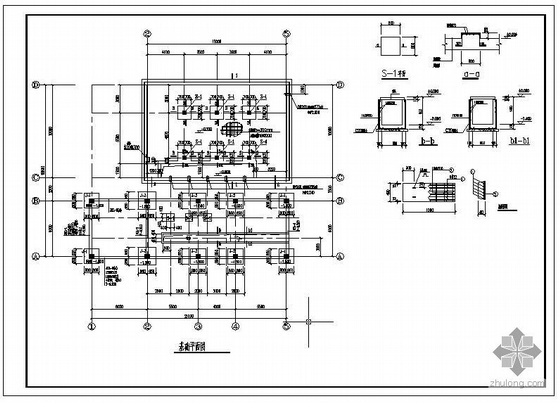 水泵房结构设计图资料下载-某煤气站循环水泵房结构设计图