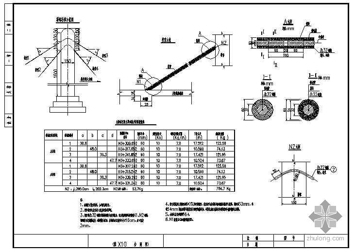 22m空心板梁图纸资料下载-某2×22m连续梁分离交叉立交桥桥施工设计图