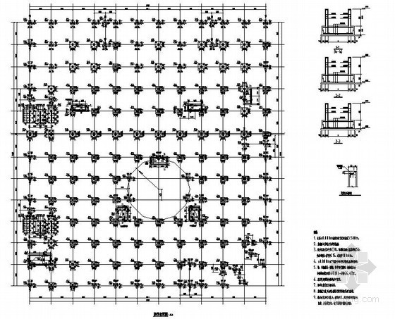 框架结构商场建筑图资料下载-三层框架结构商场结构施工图