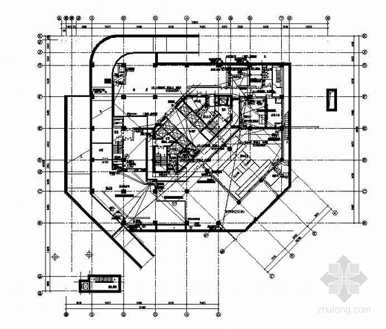 地下一层通风及排烟平面图资料下载-地下一层平面图(F10电施工图-电力图)