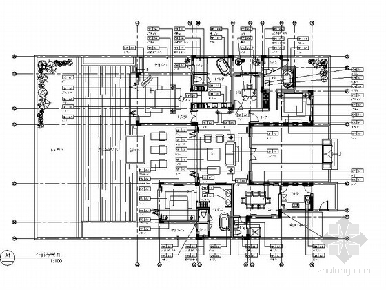 泰国建筑cad施工图资料下载-[广东]高尔夫球场泰国风情度假别墅样板房室内设计施工图（含效果）