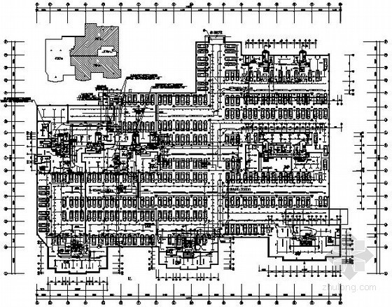 高层车库cad图纸资料下载-高层住宅楼地下车库电气施工图纸