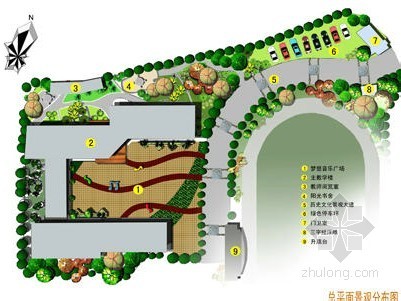 日式家装概念设计方案资料下载-校园景观概念设计方案