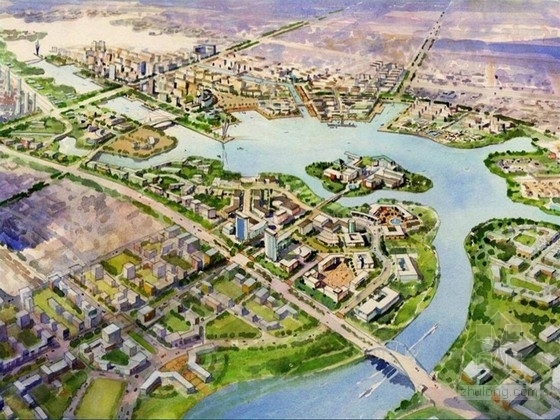 城市ps素材资料下载-[天津]津南区整体规划及环内部分城市设计方案