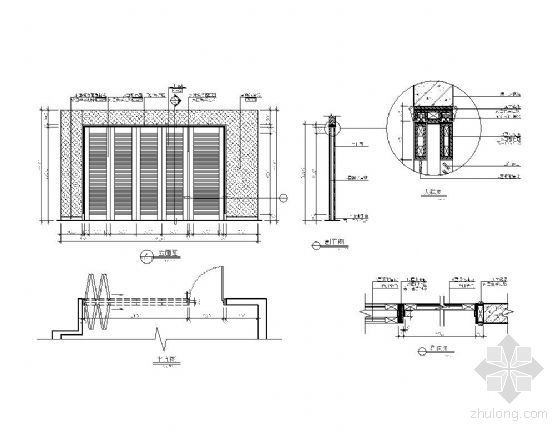 立面百叶详图资料下载-百叶门详图