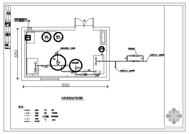 水处理站试车方案资料下载-某小型中水处理站图纸