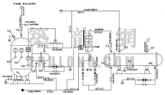 空气源采暖供热系统图资料下载-集中供热采暖生活热水系统图