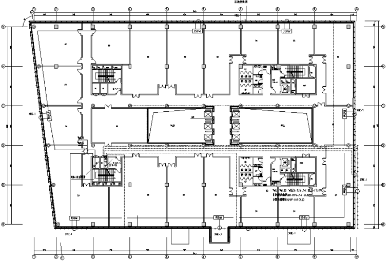 学校室外公共厕所施工图资料下载-28层办公楼室外夜景照明施工图纸