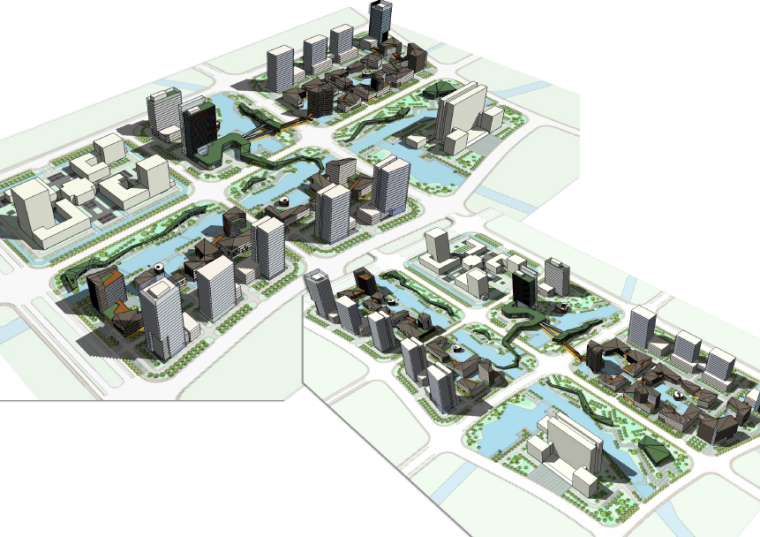 海绵城市详细规划设计资料下载-[上海]嘉定新城长三角商务休闲区详细规划与城市设计方案文本