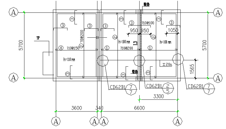 水厂设计进水泵房图纸资料下载-泵房结构设计施工图纸（CAD，5张）