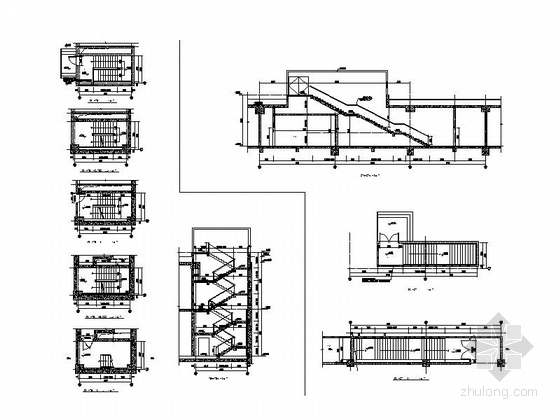 [广西]两层框架结构市级地下交通枢纽建筑施工图-两层框架结构市级地下交通枢纽建筑详图