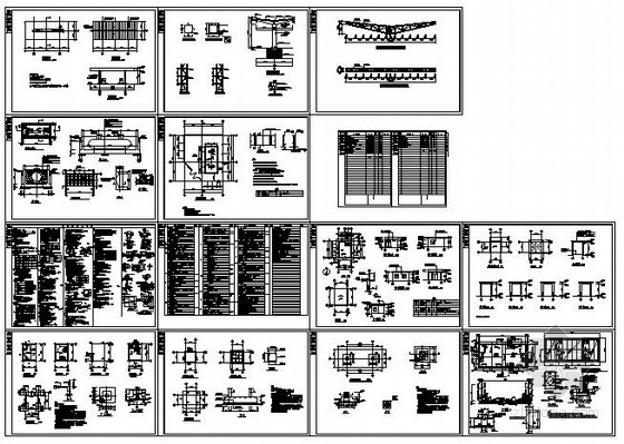 加油站钢架结构资料下载-某加油站结构设计图