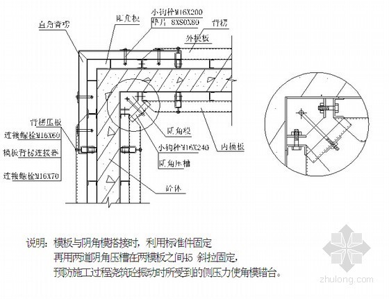 基础钢支撑施工方案资料下载-[北京]商业办公楼工程全钢大模板施工方案(80页)