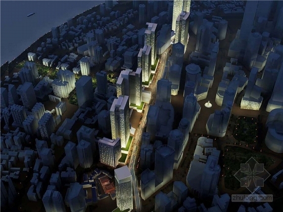 商业街设计方案图资料下载-[重庆]现代风格高层商业街设计方案文本