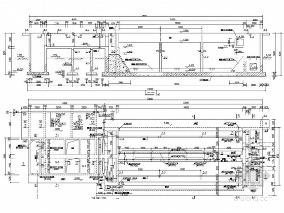 曝气沉砂池dwg资料下载-污水处理厂各建筑物及构筑物结构施工图