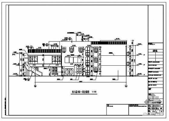幼儿园教学楼结构图资料下载-上海某幼儿园建筑结构图