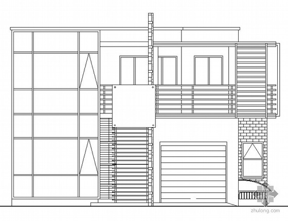 二层单体别墅图纸资料下载-北京某二层别墅区单体建筑施工图(两栋)
