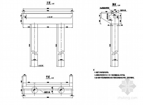 10米宽桥台图纸资料下载-1×10米预应力混凝土空心板桥台构造节点详图设计