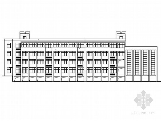 建筑专业学校规划图资料下载-[宿迁市]某电视大学、广播专业学校新区1号教学楼建筑施工图