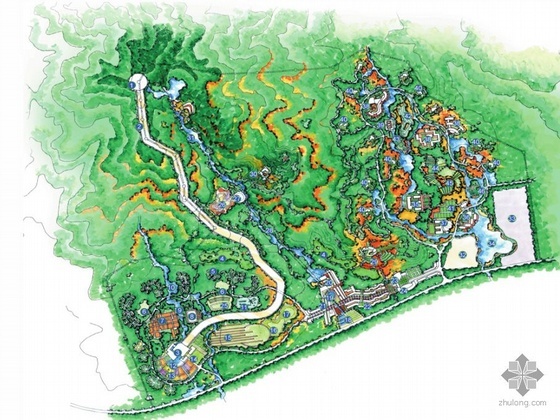 儿童主题公园规划设计资料下载-[山东胶南]某动漫主题公园概念规划设计文本