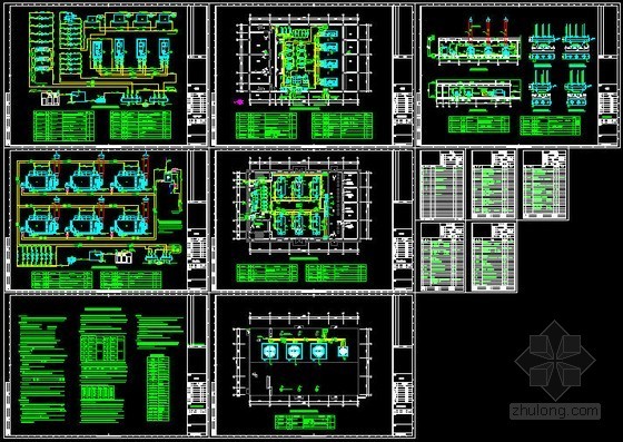 某动力站动力系统设计全套图纸(制冷机房 锅炉房)- 