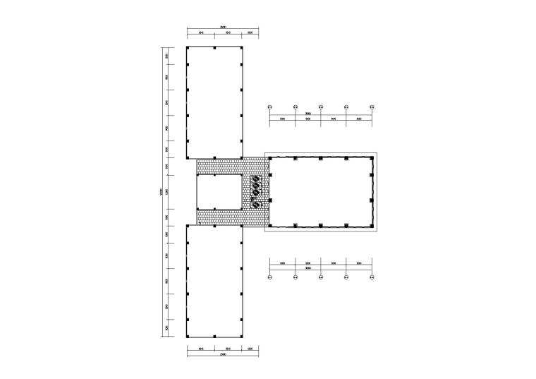 [云南]湿地度假村网球馆建筑扩初图（CAD）-网球馆二层平面图