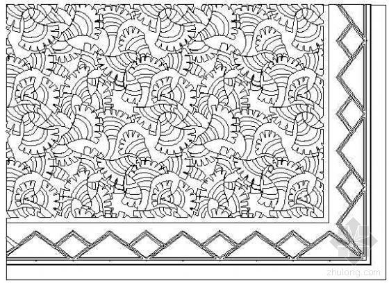 传统文化专题设计资料下载-中国传统文化地毯图案07