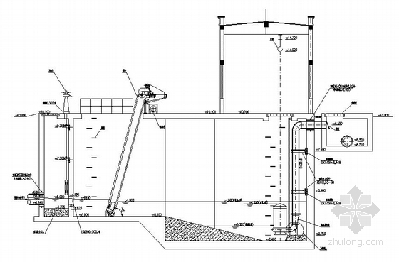 提升泵站建筑施工图资料下载-污水提升泵站全套工艺施工图