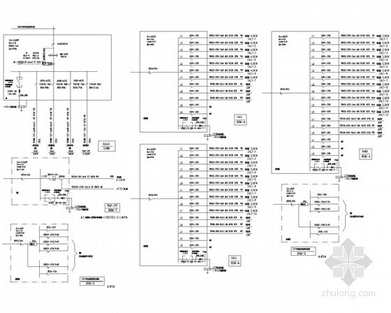 [浙江]度假酒店电气施工图纸-配电系统图2 