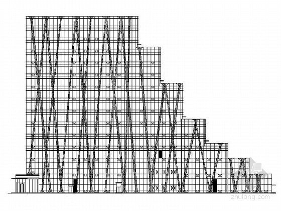 研发楼cad建筑资料下载-高层钢框架结构多层次企业研发楼建筑设计方案图（16年最新）
