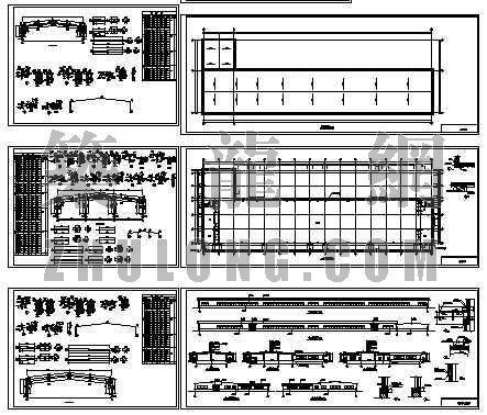 30米两连跨钢结构厂房图纸资料下载-30米跨的钢结构厂房