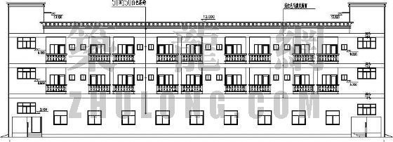 三层办公楼建筑SU模型资料下载-某三层办公楼建筑施工图