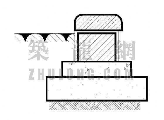 花坛剖面施工图cad资料下载-花坛剖面详图（7）