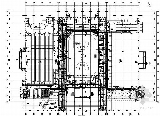 50立方米水塔施工图资料下载-[温州]体育中心给排水.消防施工图